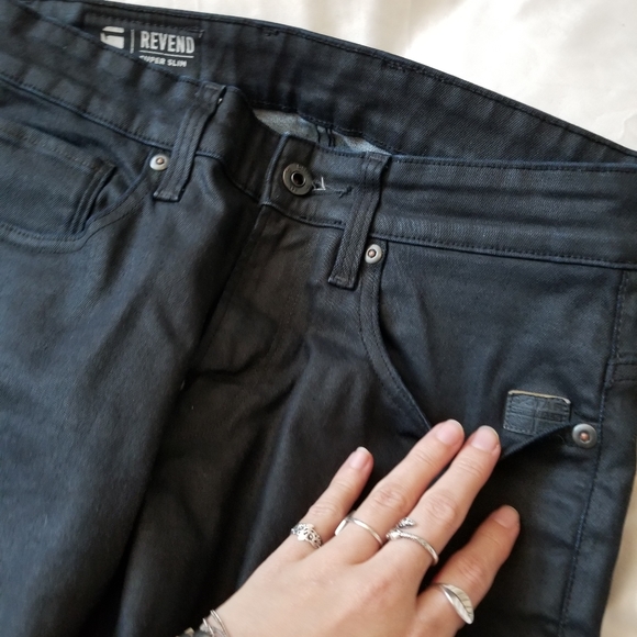 G-Star Black Denim Skinny Jeans - Picture 3 of 6